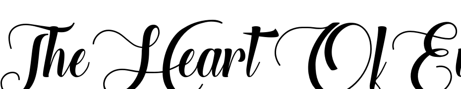 The Heart Of Everything Demo Font Download Free